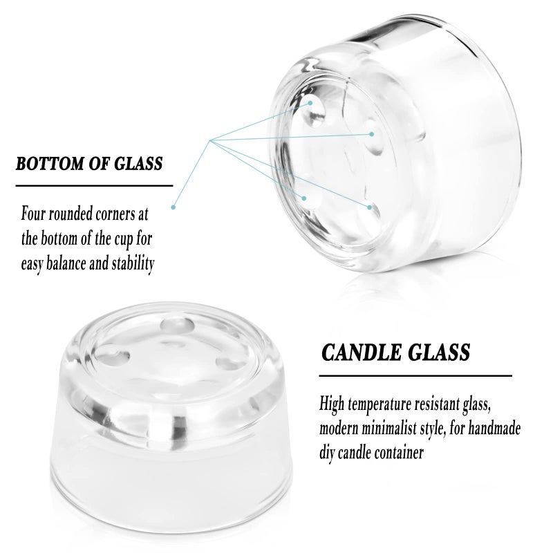 UPlama 36Pack 1 x 2 Inches Clear Glass Tealight Candle Holders Use for Weddings Parties Dinner Wedding Centerpieces and Home Decor - Image 3
